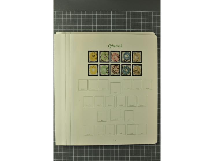 1850/1950 (ca.), postfrische, ungebrauchte und gestempelte Partie in 2 Alben, dabei u.a. Block 1 mit Sstpl., 555-56A, 588, Bl