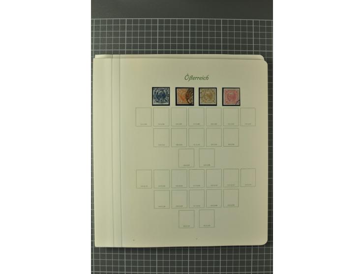 1850/1950 (ca.), postfrische, ungebrauchte und gestempelte Partie in 2 Alben, dabei u.a. Block 1 mit Sstpl., 555-56A, 588, Bl