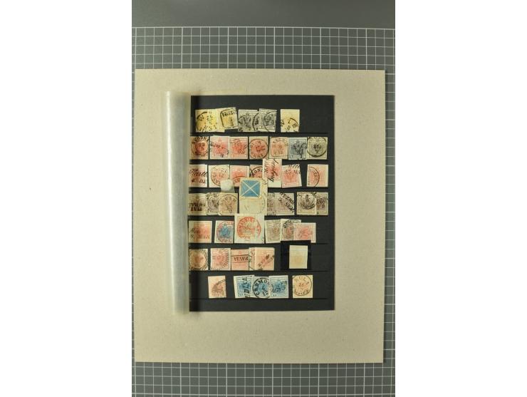 1850/1950 (ca.), ungebrauchte, postfrische und gestempelte Partie, dabei diverse Werte ex Mi.-Nr. 1-5 in verschiedenen Farben