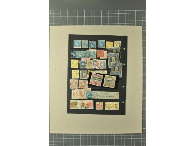 1850/1950 (ca.), ungebrauchte, postfrische und gestempelte Partie, dabei diverse Werte ex Mi.-Nr. 1-5 in verschiedenen Farben