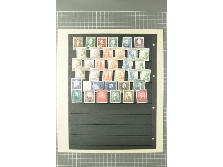 1850/1950 (ca.), ungebrauchte, postfrische und gestempelte Partie, dabei diverse Werte ex Mi.-Nr. 1-5 in verschiedenen Farben
