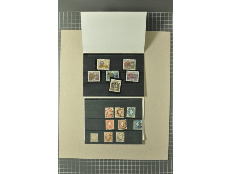 1850/1950 (ca.), ungebrauchte, postfrische und gestempelte Partie, dabei diverse Werte ex Mi.-Nr. 1-5 in verschiedenen Farben