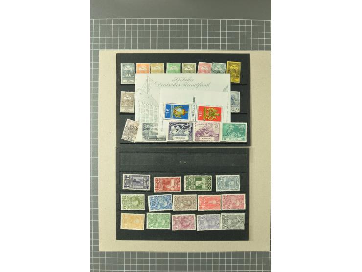1850/1950 (ca.), ungebrauchte, postfrische und gestempelte Partie, dabei diverse Werte ex Mi.-Nr. 1-5 in verschiedenen Farben