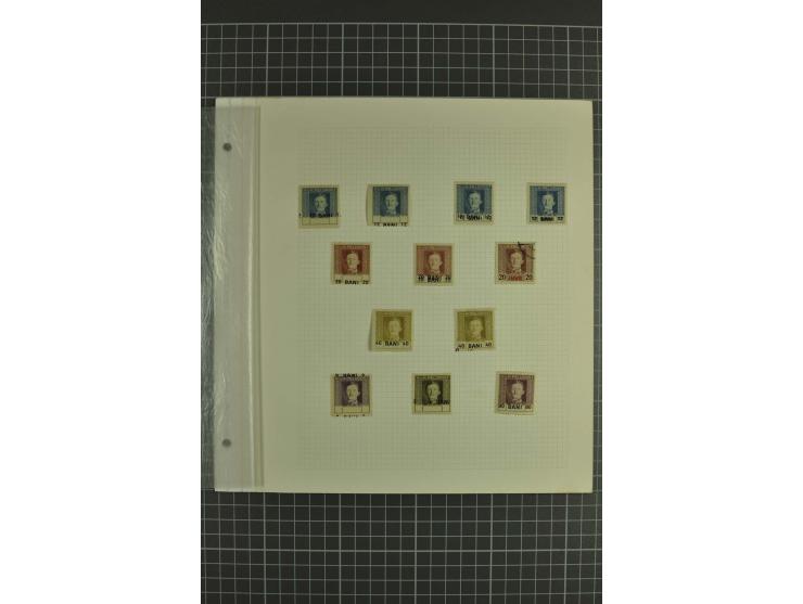 1917/18, ungebrauchte kleine Spezialsammlung mit diversen Abarten, teils in Paaren