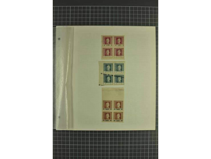 1917/18, ungebrauchte kleine Spezialsammlung mit diversen Abarten, teils in Paaren