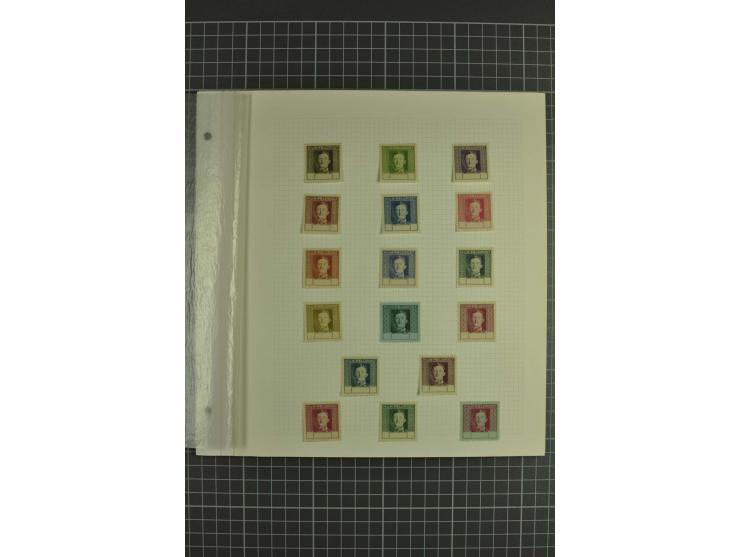 1917/18, ungebrauchte kleine Spezialsammlung mit diversen Abarten, teils in Paaren