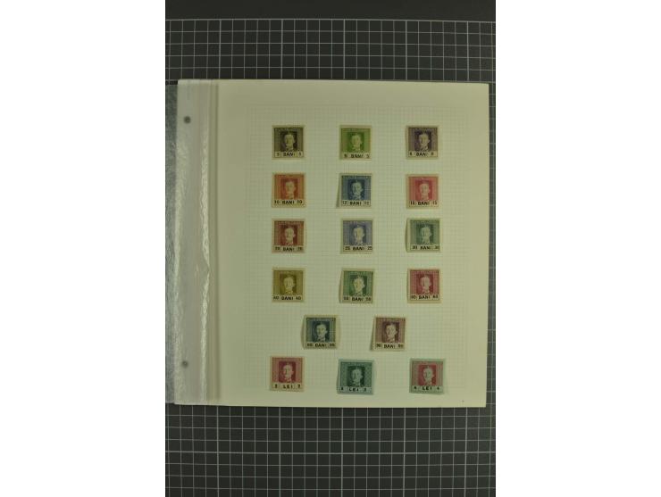 1917/18, ungebrauchte kleine Spezialsammlung mit diversen Abarten, teils in Paaren