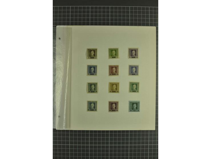 1917/18, ungebrauchte kleine Spezialsammlung mit diversen Abarten, teils in Paaren