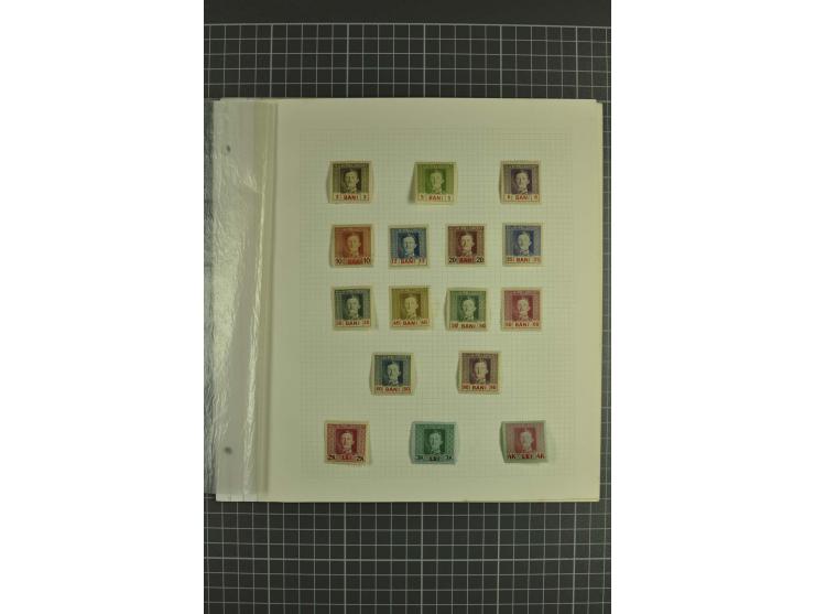 1917/18, ungebrauchte kleine Spezialsammlung mit diversen Abarten, teils in Paaren
