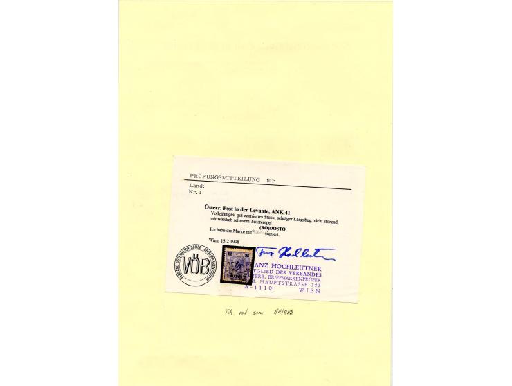 RODOSTO: 1890/1909, Stempelsammlung auf 7 Marken und einer Ganzsache nach Paris, dabei Teilabschläge seltener Stempel, 1 Befu