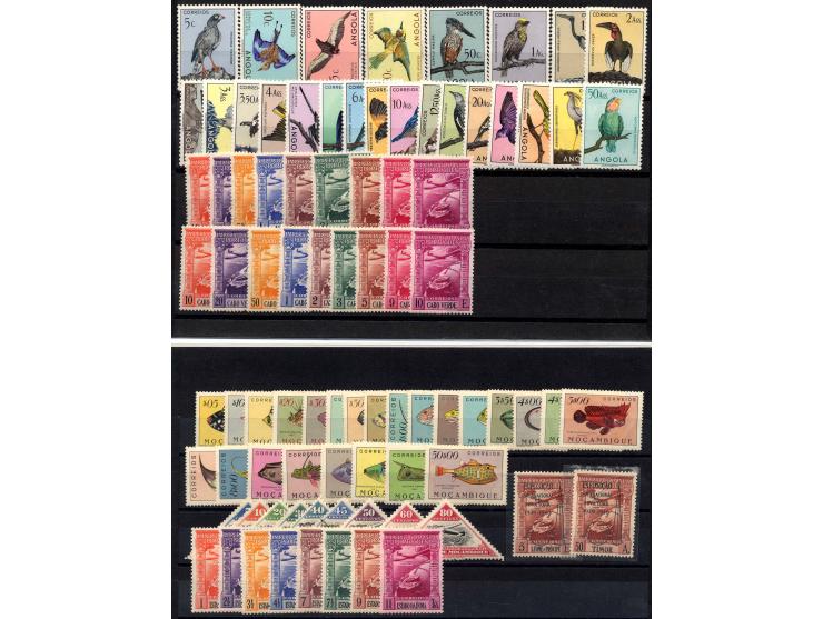 1938/63 (ca., postfrische, ungebrauchte und gestempelte Partie, dabei Angola Mi.-Nr. 339-62 (Mi.n.A.d.E. ca. 1.450,-)