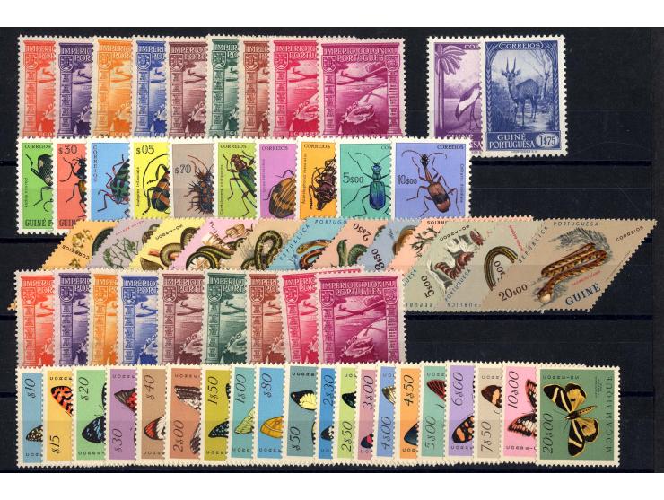 1938/63 (ca., postfrische, ungebrauchte und gestempelte Partie, dabei Angola Mi.-Nr. 339-62 (Mi.n.A.d.E. ca. 1.450,-)