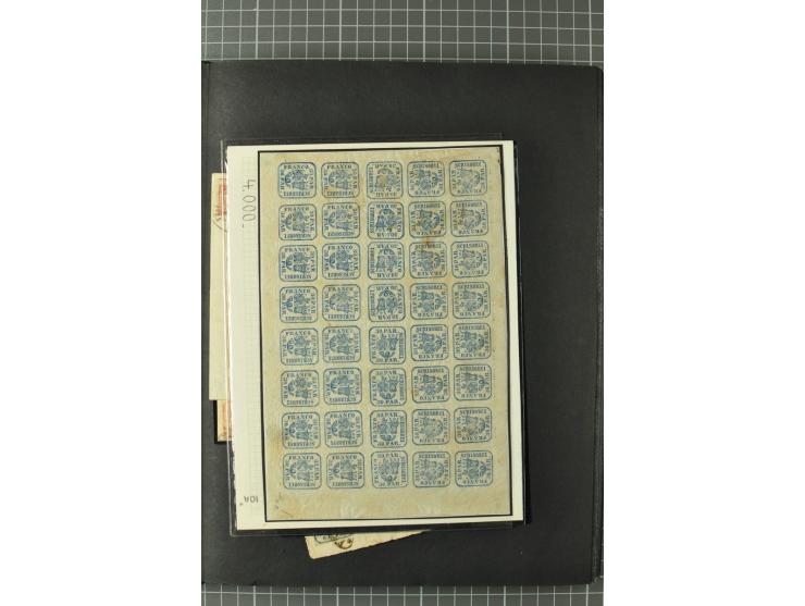 1858/1971, sehr inhaltsreiche und hochinteressante Sammlung mit etlichen besseren Werten, dabei Mi.-Nr. 5Iy,  6ay im waagerec