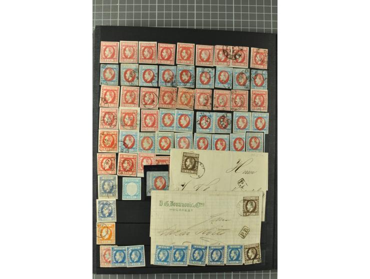 1858/1971, sehr inhaltsreiche und hochinteressante Sammlung mit etlichen besseren Werten, dabei Mi.-Nr. 5Iy,  6ay im waagerec