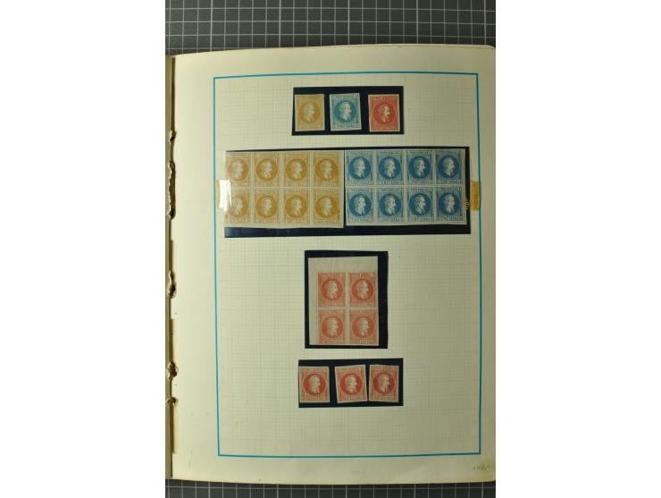1858/1971, sehr inhaltsreiche und hochinteressante Sammlung mit etlichen besseren Werten, dabei Mi.-Nr. 5Iy,  6ay im waagerec