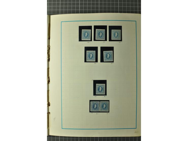1858/1971, sehr inhaltsreiche und hochinteressante Sammlung mit etlichen besseren Werten, dabei Mi.-Nr. 5Iy,  6ay im waagerec