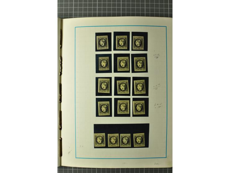 1858/1971, sehr inhaltsreiche und hochinteressante Sammlung mit etlichen besseren Werten, dabei Mi.-Nr. 5Iy,  6ay im waagerec
