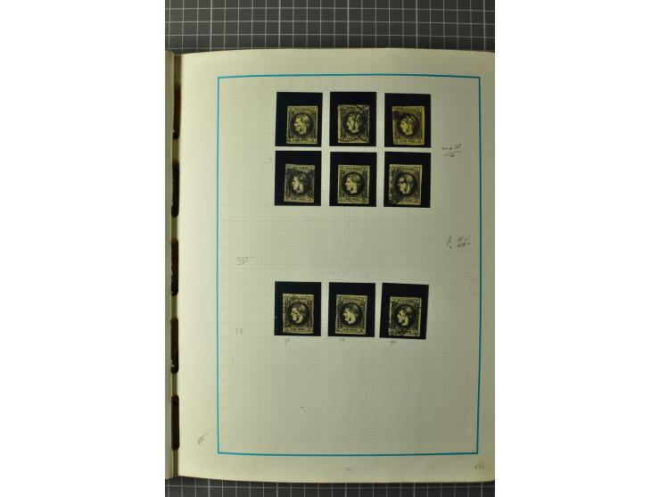1858/1971, sehr inhaltsreiche und hochinteressante Sammlung mit etlichen besseren Werten, dabei Mi.-Nr. 5Iy,  6ay im waagerec