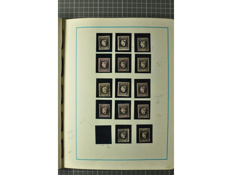 1858/1971, sehr inhaltsreiche und hochinteressante Sammlung mit etlichen besseren Werten, dabei Mi.-Nr. 5Iy,  6ay im waagerec