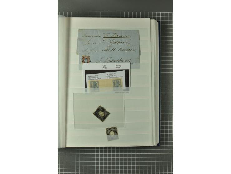 1857/1955, sehr schöne ungebrauchte und gestempelte Sammlung fast nur besserer Werte mit Mi.-Nr. 1(7) und 38-39 gestempelt, a