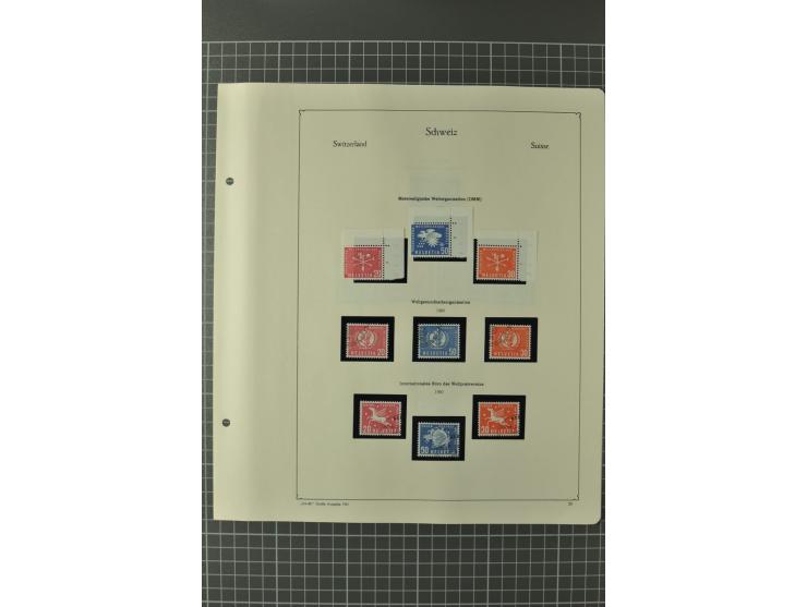 1843/1960 (ca.), postfrische, ungebrauchte und gestempelte Sammlung, dabei bessere klassische Werte, Pax, schöner Teil Ämter,