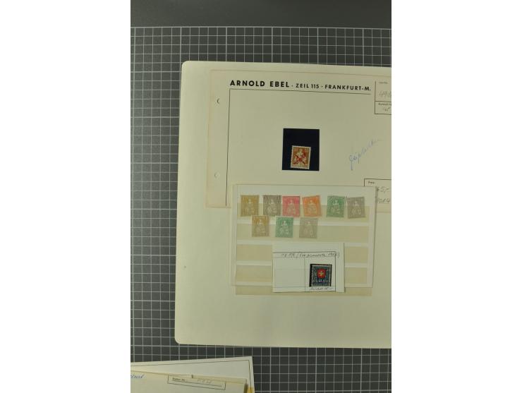 1843/1960 (ca.), postfrische, ungebrauchte und gestempelte Sammlung, dabei bessere klassische Werte, Pax, schöner Teil Ämter,
