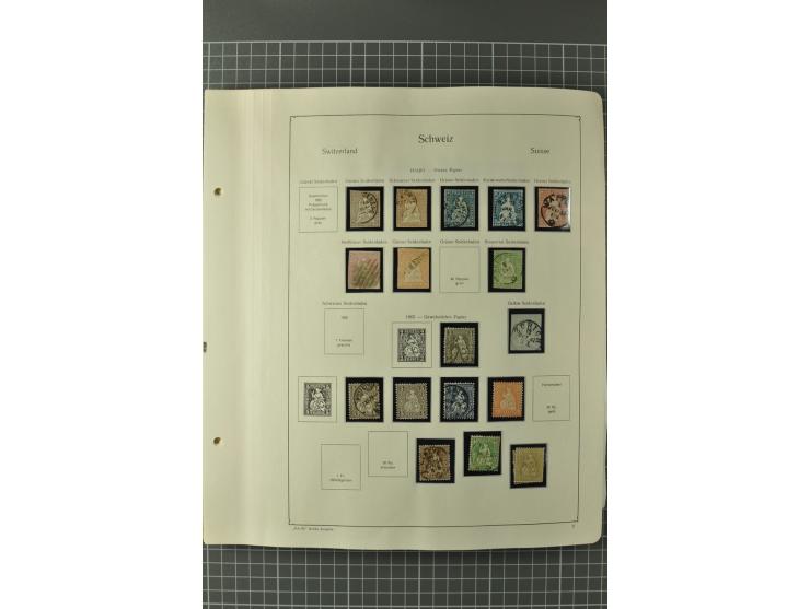 1843/1960 (ca.), postfrische, ungebrauchte und gestempelte Sammlung, dabei bessere klassische Werte, Pax, schöner Teil Ämter,