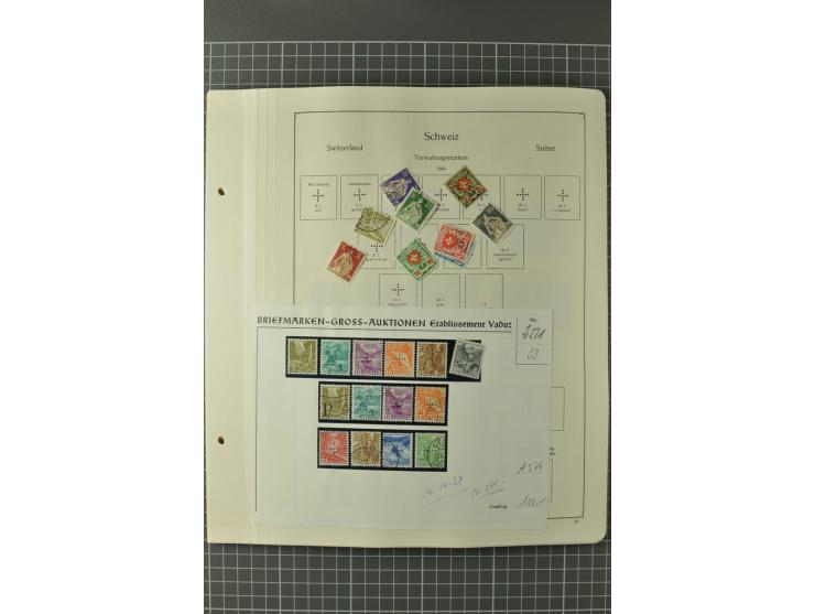 1843/1960 (ca.), postfrische, ungebrauchte und gestempelte Sammlung, dabei bessere klassische Werte, Pax, schöner Teil Ämter,