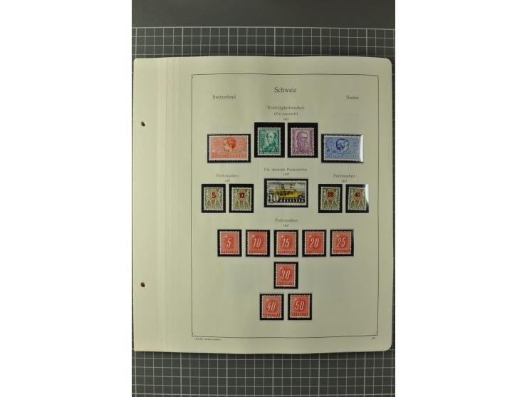 1843/1960 (ca.), postfrische, ungebrauchte und gestempelte Sammlung, dabei bessere klassische Werte, Pax, schöner Teil Ämter,