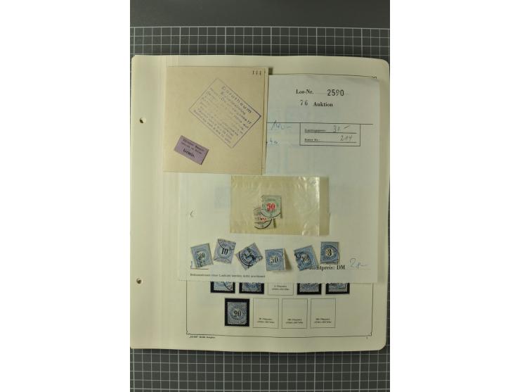 1843/1960 (ca.), postfrische, ungebrauchte und gestempelte Sammlung, dabei bessere klassische Werte, Pax, schöner Teil Ämter,