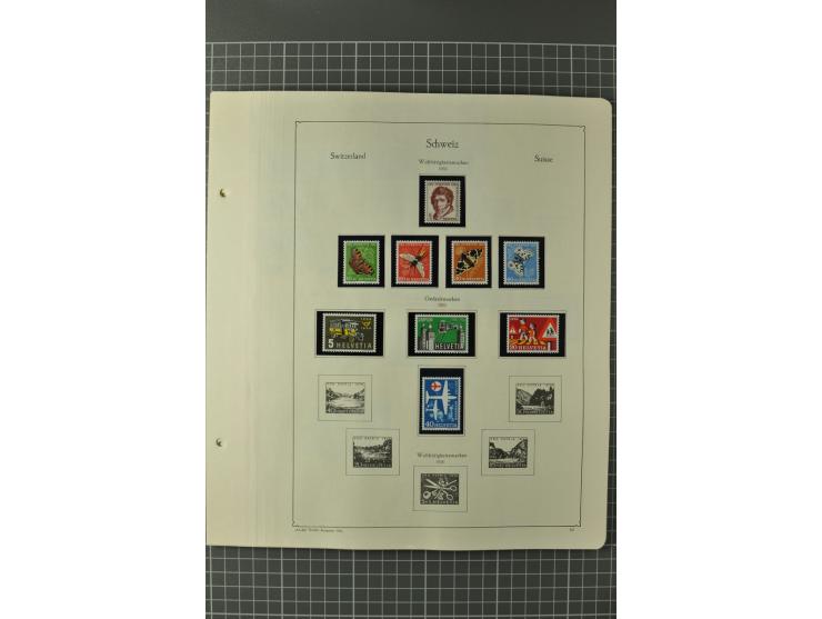 1843/1960 (ca.), postfrische, ungebrauchte und gestempelte Sammlung, dabei bessere klassische Werte, Pax, schöner Teil Ämter,