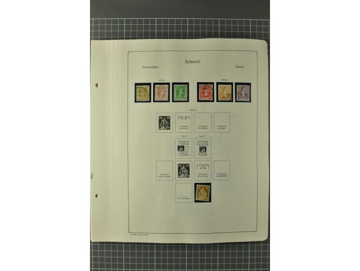1843/1960 (ca.), postfrische, ungebrauchte und gestempelte Sammlung, dabei bessere klassische Werte, Pax, schöner Teil Ämter,