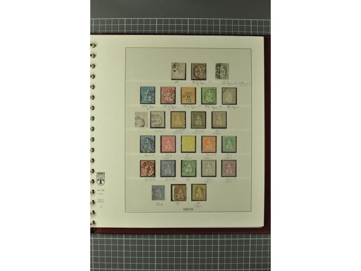 1849/1991, postfrische, ungebrauchte und gestempelte Sammlung mit u.a. Mi.-Nr. 2a, 5IIb, 7I, 7II (2), 9II (Paar), 10, 11, 18,