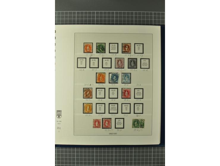1849/1991, postfrische, ungebrauchte und gestempelte Sammlung mit u.a. Mi.-Nr. 2a, 5IIb, 7I, 7II (2), 9II (Paar), 10, 11, 18,