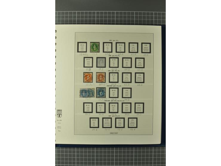 1849/1991, postfrische, ungebrauchte und gestempelte Sammlung mit u.a. Mi.-Nr. 2a, 5IIb, 7I, 7II (2), 9II (Paar), 10, 11, 18,