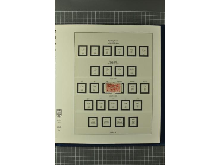 1849/1991, postfrische, ungebrauchte und gestempelte Sammlung mit u.a. Mi.-Nr. 2a, 5IIb, 7I, 7II (2), 9II (Paar), 10, 11, 18,