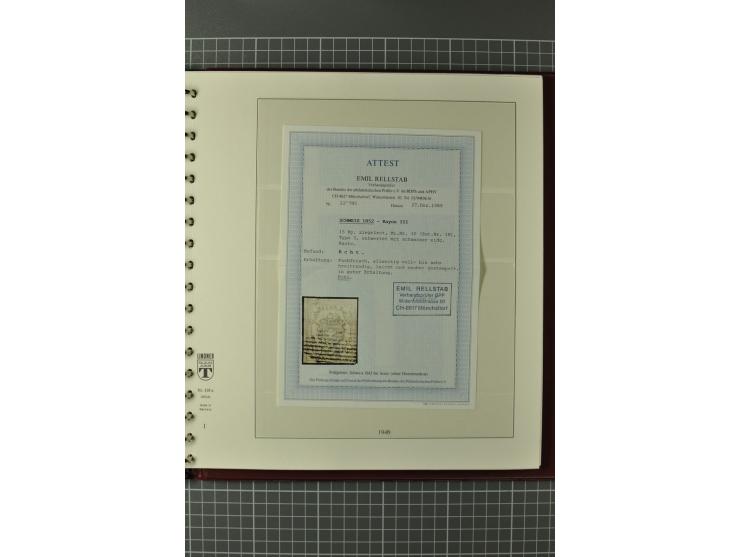1849/1991, postfrische, ungebrauchte und gestempelte Sammlung mit u.a. Mi.-Nr. 2a, 5IIb, 7I, 7II (2), 9II (Paar), 10, 11, 18,