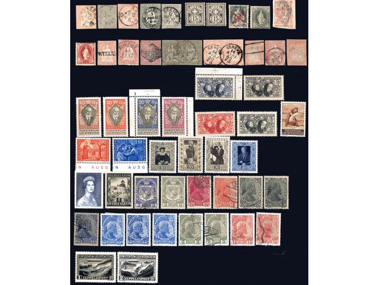 1851/1940 (ca.), fast ausschließlich gestempelte Partie mit u.a. Mi.-Nr. 8(7), 9(2), 12(3), außerdem über 60 Werte ex Mi.-Nr.