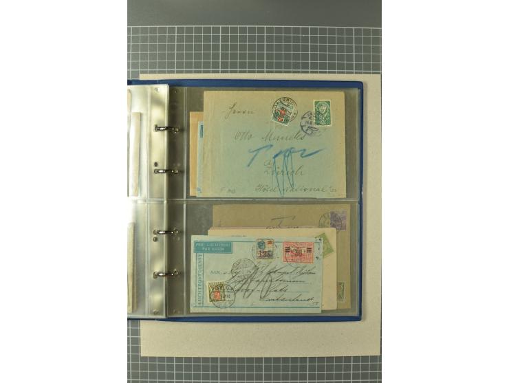 PORTOMARKEN: 1878/1938 (ca.), Sammlung mit 113 Briefen und Karten, dabei eine Fülle von interessanten Stücken, ganz überwiege
