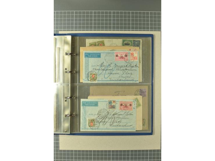 PORTOMARKEN: 1878/1938 (ca.), Sammlung mit 113 Briefen und Karten, dabei eine Fülle von interessanten Stücken, ganz überwiege