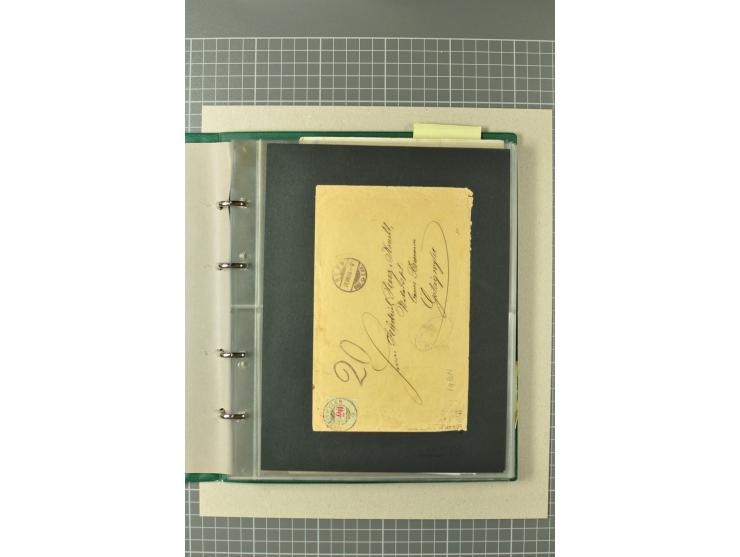 PORTOMARKEN: 1878/1938 (ca.), Sammlung mit 113 Briefen und Karten, dabei eine Fülle von interessanten Stücken, ganz überwiege