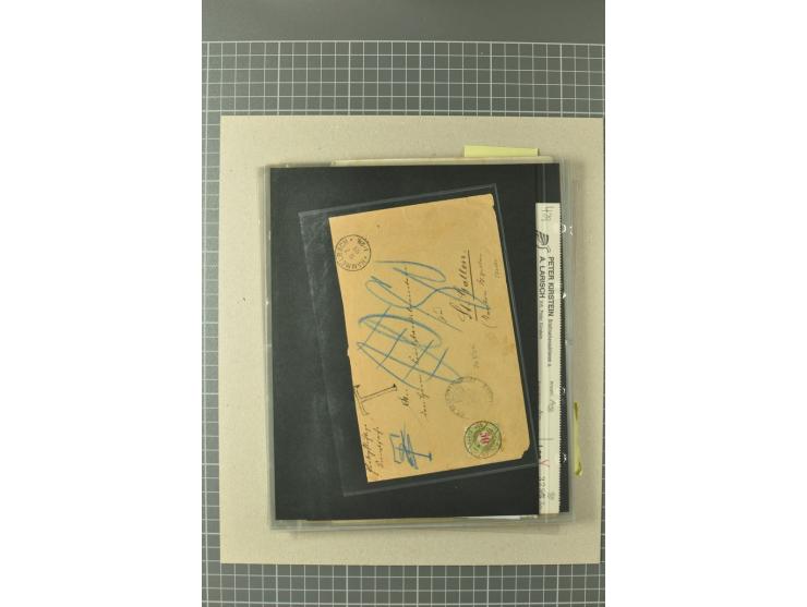 PORTOMARKEN: 1878/1938 (ca.), Sammlung mit 113 Briefen und Karten, dabei eine Fülle von interessanten Stücken, ganz überwiege