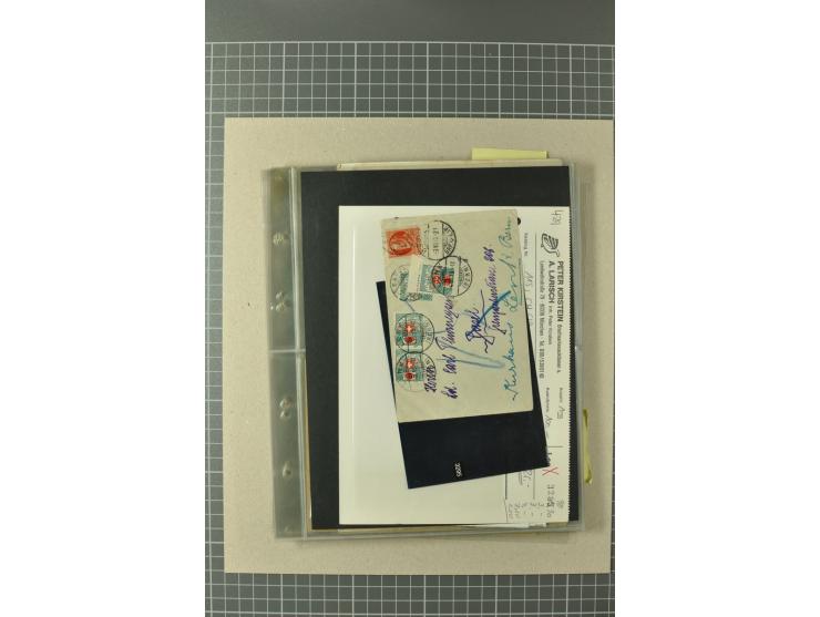 PORTOMARKEN: 1878/1938 (ca.), Sammlung mit 113 Briefen und Karten, dabei eine Fülle von interessanten Stücken, ganz überwiege