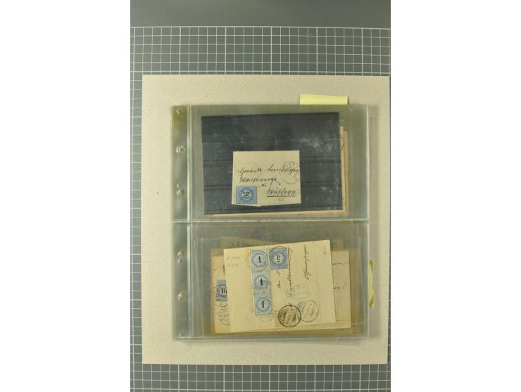 PORTOMARKEN: 1878/1938 (ca.), Sammlung mit 113 Briefen und Karten, dabei eine Fülle von interessanten Stücken, ganz überwiege