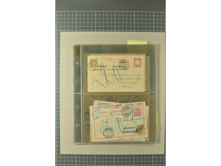 PORTOMARKEN: 1878/1938 (ca.), Sammlung mit 113 Briefen und Karten, dabei eine Fülle von interessanten Stücken, ganz überwiege