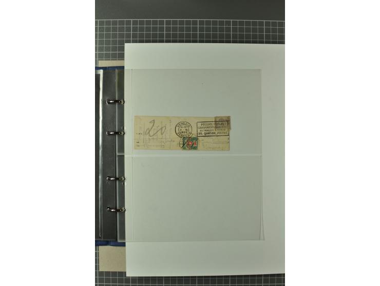 PORTOMARKEN: 1878/1938 (ca.), Sammlung mit 113 Briefen und Karten, dabei eine Fülle von interessanten Stücken, ganz überwiege
