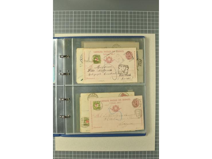 PORTOMARKEN: 1878/1938 (ca.), Sammlung mit 113 Briefen und Karten, dabei eine Fülle von interessanten Stücken, ganz überwiege