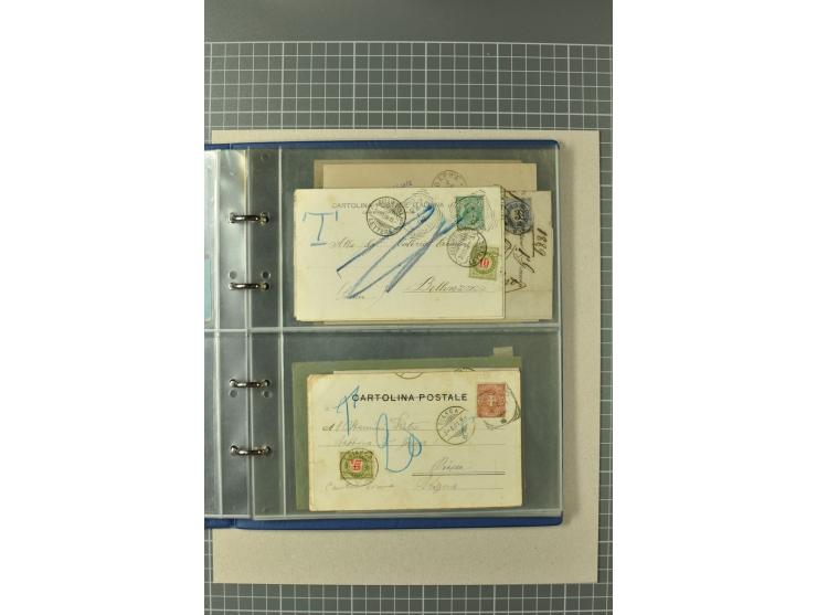 PORTOMARKEN: 1878/1938 (ca.), Sammlung mit 113 Briefen und Karten, dabei eine Fülle von interessanten Stücken, ganz überwiege