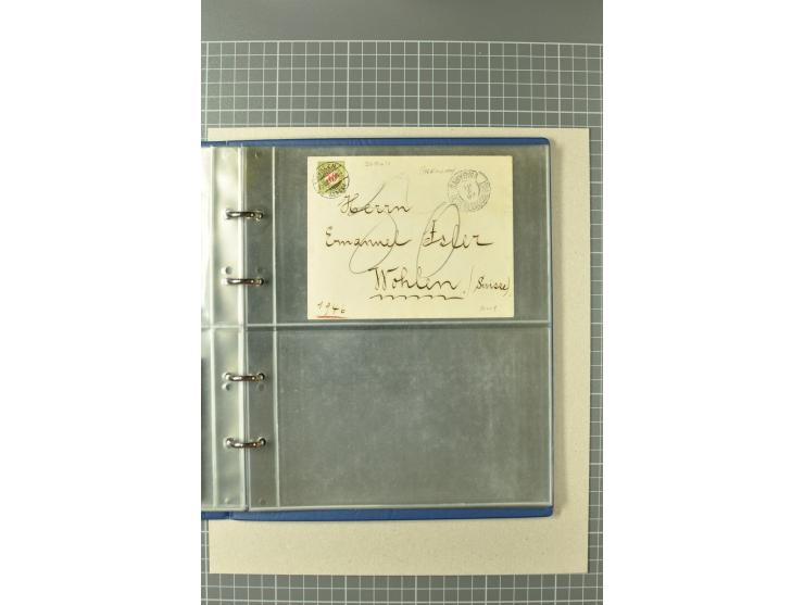 PORTOMARKEN: 1878/1938 (ca.), Sammlung mit 113 Briefen und Karten, dabei eine Fülle von interessanten Stücken, ganz überwiege