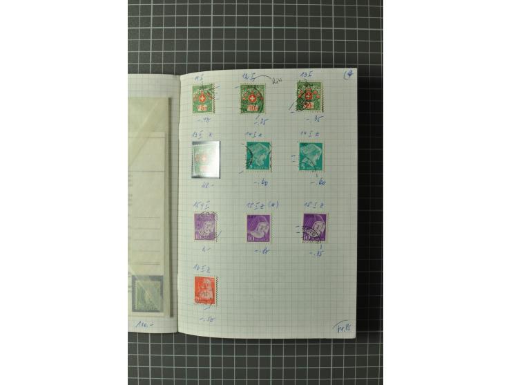 1878/1938, ungebrauchte und überwiegend gestempelte Spezialsammlung, dabei verschiedene Auflagen, normale und kopfstehende Ra